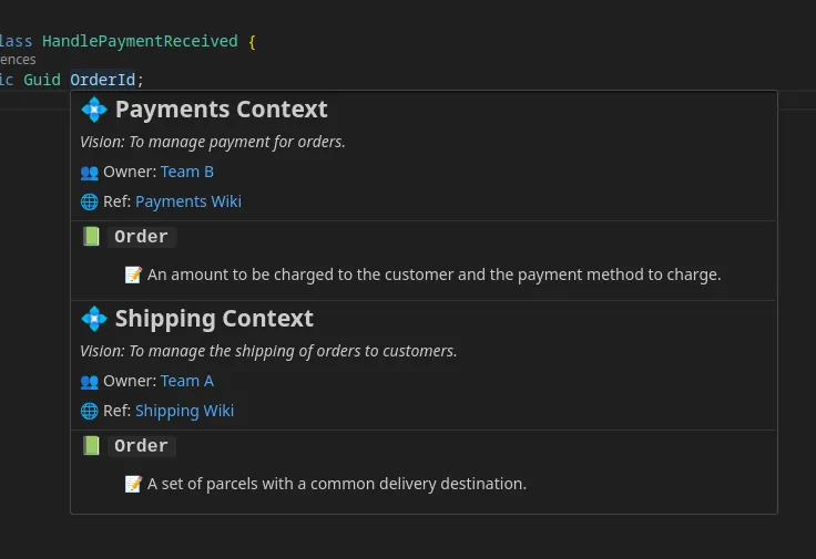 Shipping Context AntiCorruption Layer with Imported Payments Terminology
