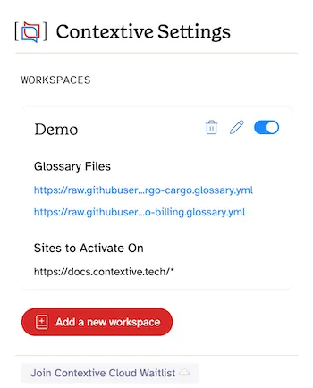 Browser Extension Configuration