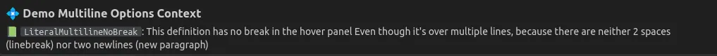 Example of literal multi-line with no break.